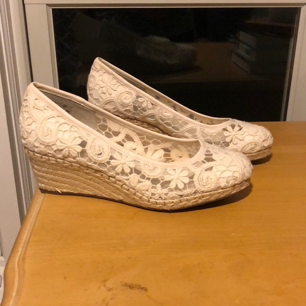 White high heels